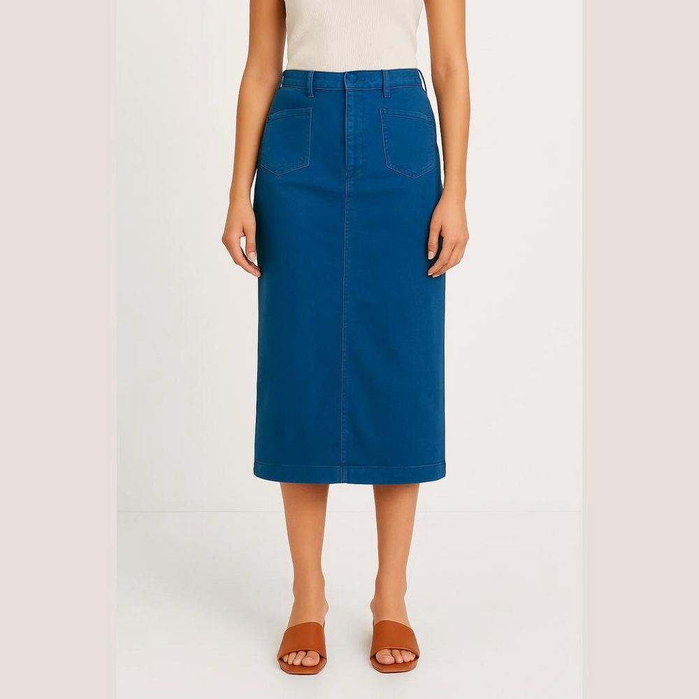 BeGirl XL Distressed Denim Maxi Skirt